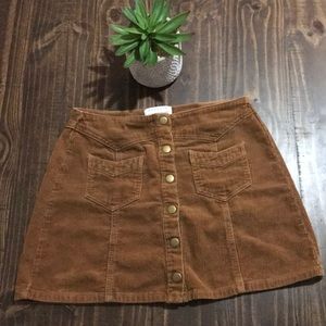 Corduroy Mini Skirt